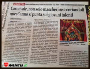 Carnevale, non solo maschere e coriandoli quest'anno si punta su giovani talenti