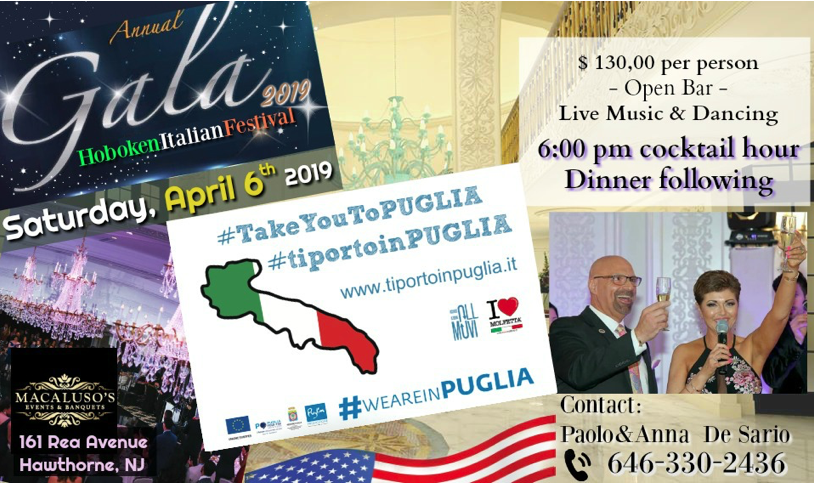 Annual Gala of the Apulians in America: the Dinner Dance 2019