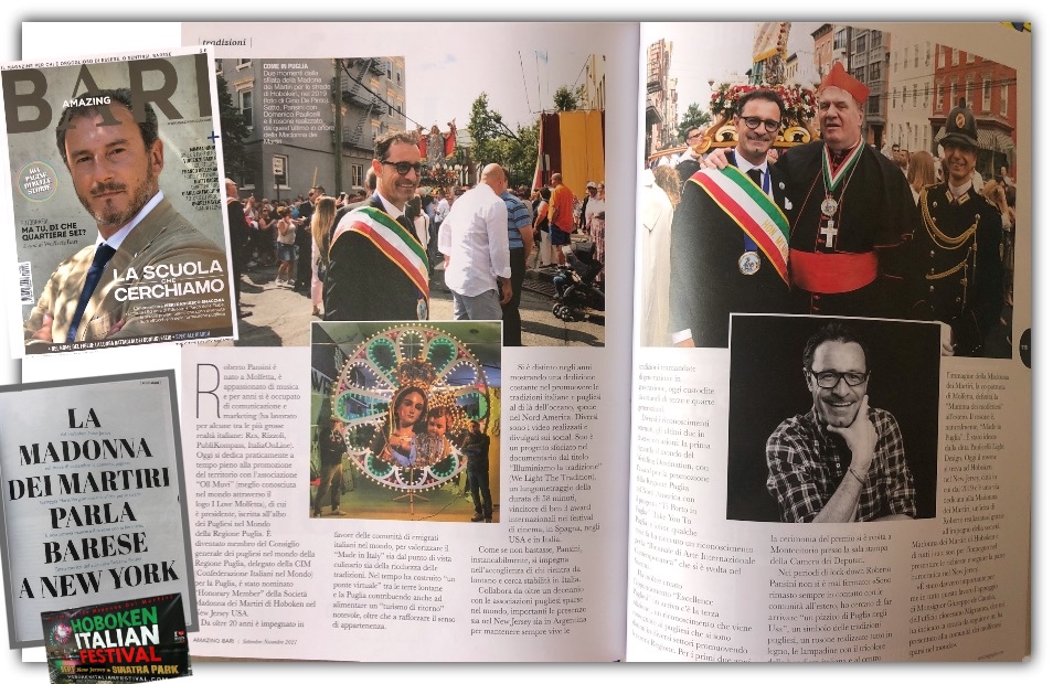 Magazine Amazing Bari dedica tre pagine a: Hoboken Italian Festival