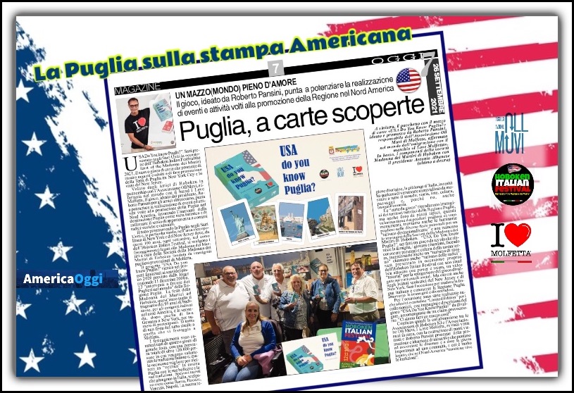 Hoboken e la Puglia a carte scoperte sulla stampa americana