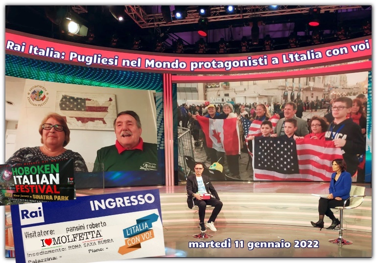 Rai Italia: Pugliesi nel Mondo e Hoboken protagonisti a L ' Italia con Voi 