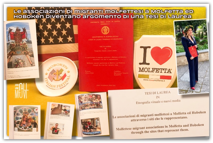 The Molfetta migrant associations in Molfetta and Hoboken become the subject of a degree thesis