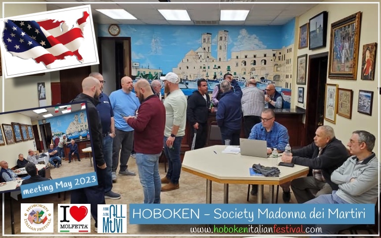 Hoboken: meeting della Societa' Madonna dei Martiri  may 2023