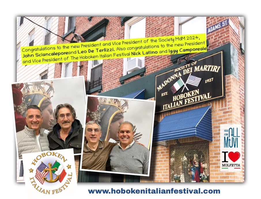 Election New President Society MdM and Hoboken Italian Festival 2024 NJ