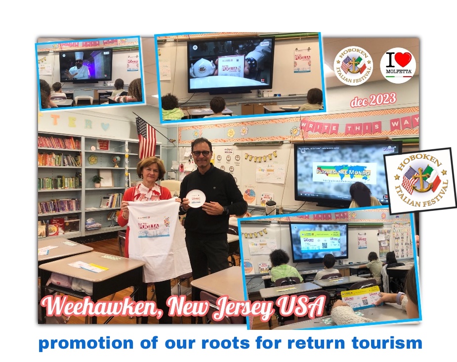 In schools in the USA: Fly to Puglia roots tourism by HIF