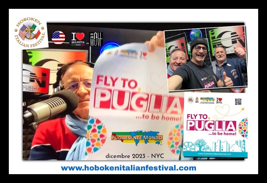 ICN radio a New York tals abouti Pugliesi nel Mondo: Fly to Puglia, roots tourism