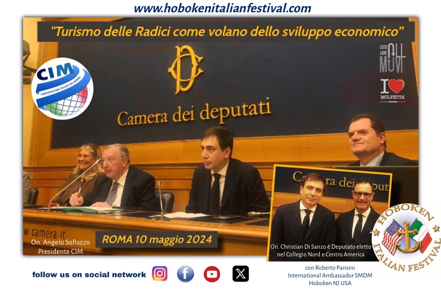 Conferenza sulla Valorizzazione del Turismo delle Radici: Hoboken e Molfetta present