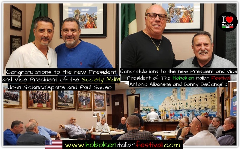 Nominati i nuovi Presidenti ad Hoboken, New Jersey USA