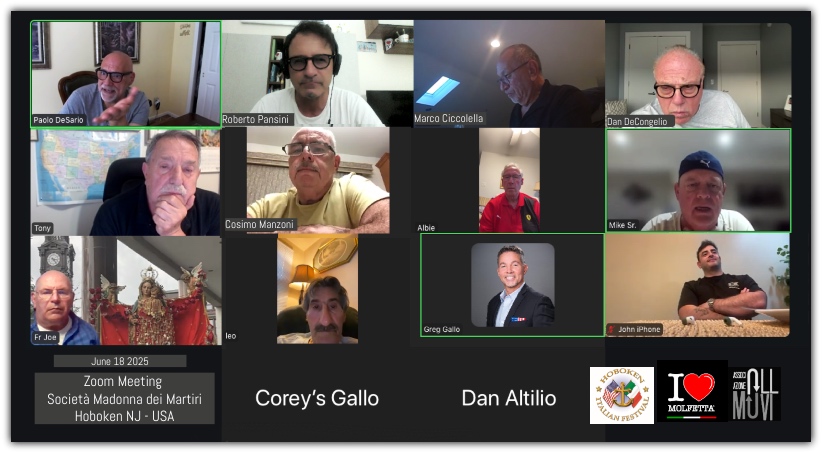 Meeting SMDM Hoboken Italian Festival 2025: work, work, work