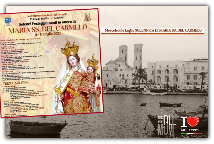 Confraternita Maria SS. del Carmelo: il programma 2025