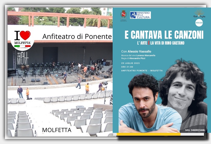 Molfetta celebra Rino Gaetano con uno spettacolo unico tra musica e teatro