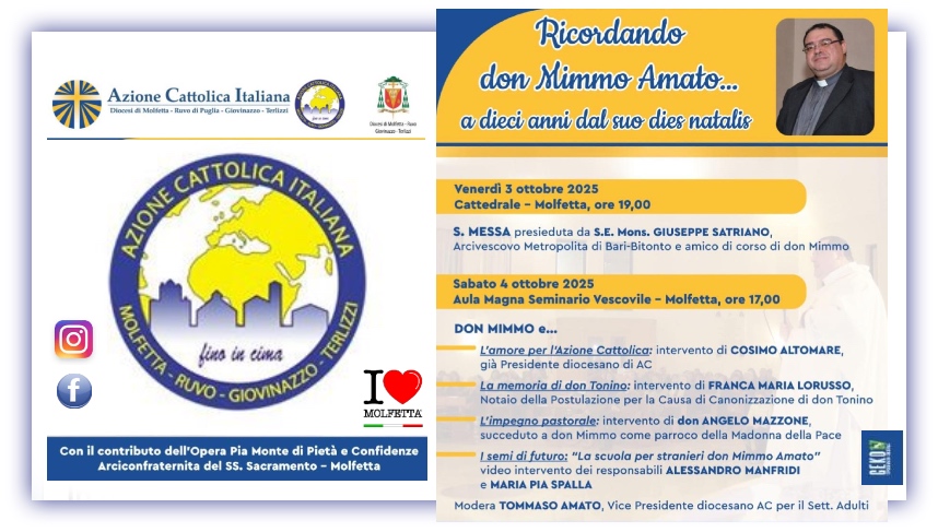 Ricordando don Mimmo Amato a Molfetta