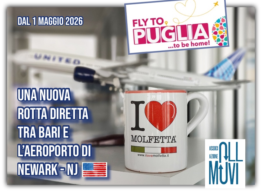 Bari-New Jersey: decolla il ponte aereo diretto con United Airlines