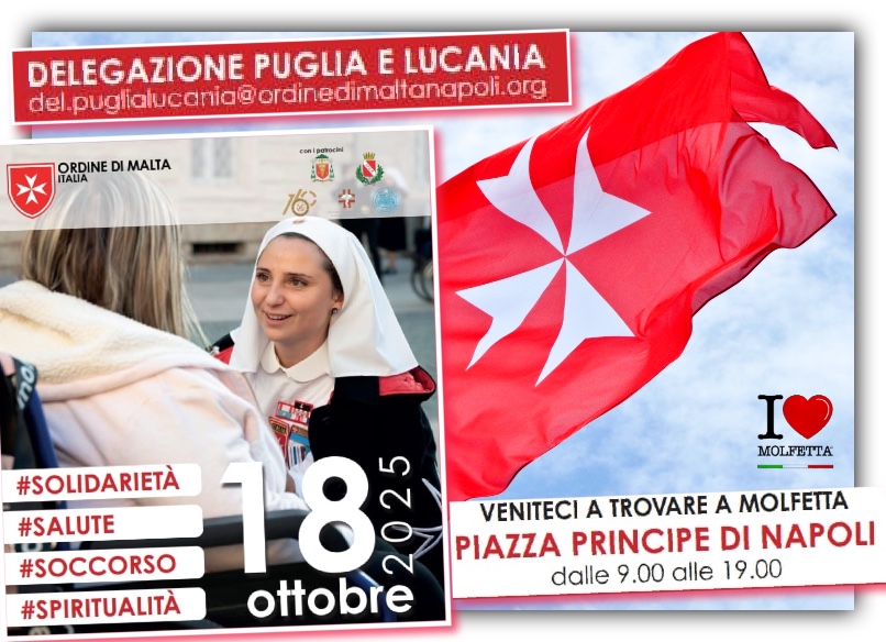 A Molfetta arrivano Membri e Volontari: Ordine di Malta Italia