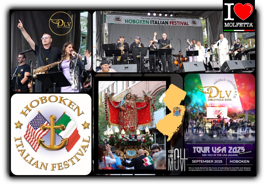 Diolovuole Band in USA incanta Hoboken, the Feast of Madonna dei Martiri: video