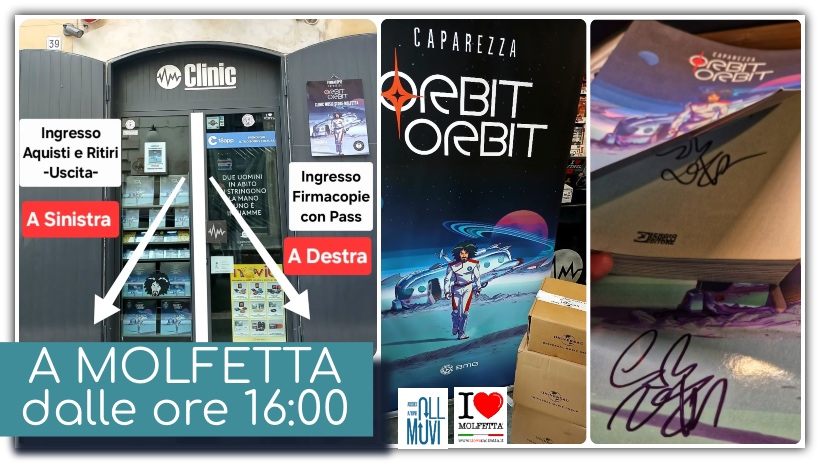 Caparezza torna a Molfetta: oggi il firmacopie di Orbit Orbit