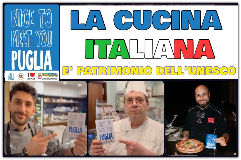 La Cucina Italiana Patrimonio dell’Umanita': un orgoglio che parla anche pugliese La Cucina Italiana Patrimonio dell’Umanita': un orgoglio che parla anche pugliese