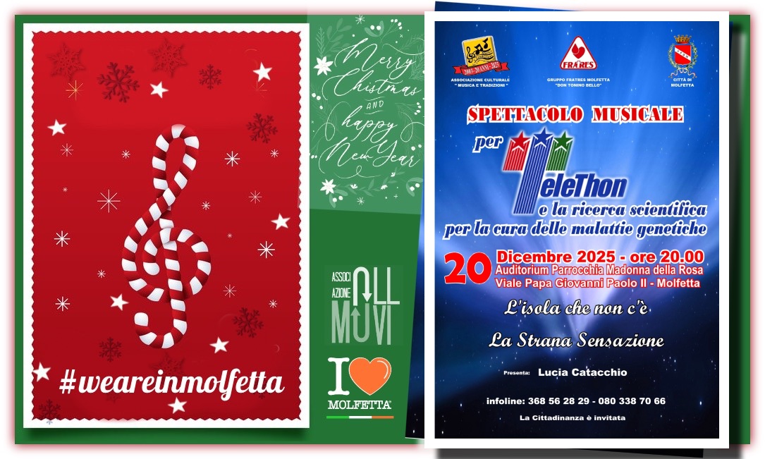 A Molfetta Spettacolo Musicale per Telethon 2025