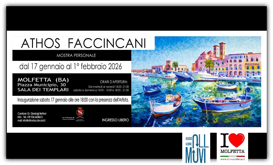 La luce di Faccincani illumina Molfetta