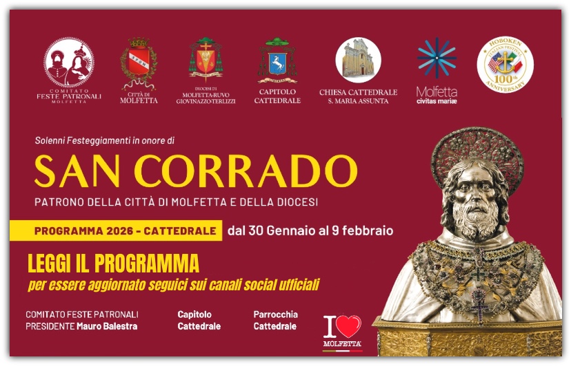 Solenni festeggiamenti in onore di San Corrado Patrono di Molfetta e della Diocesi