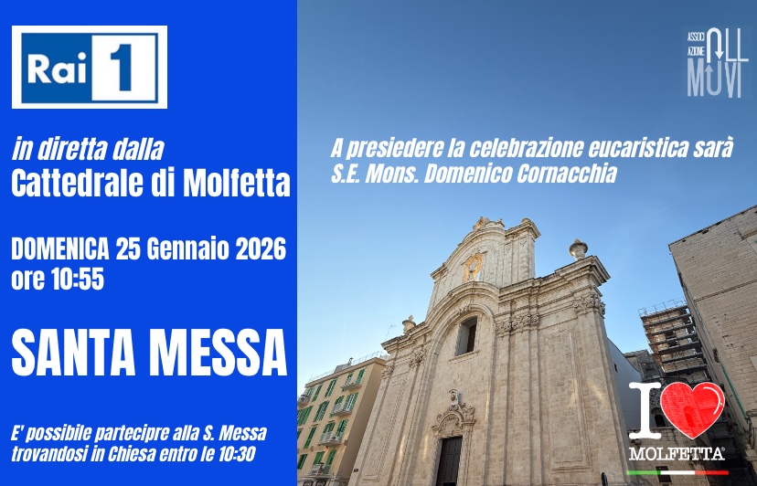  La Santa Messa dalla Cattedrale di Molfetta in diretta nazionale su Rai1