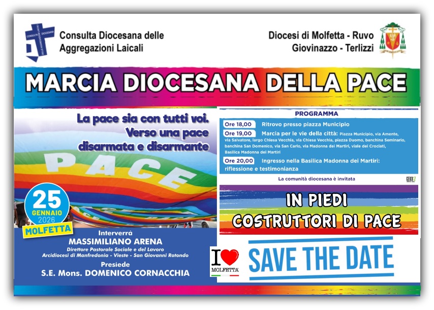 Torna a Molfetta la tradizionale Marcia Diocesana della Pace 
