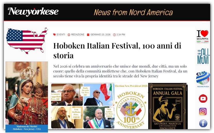 100 Anni di Storia e Devozione: Hoboken celebra il secolo del Festival Italiano negli USA