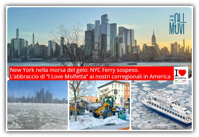 Un freddo eccezionale ha colpito New York e il New Jersey