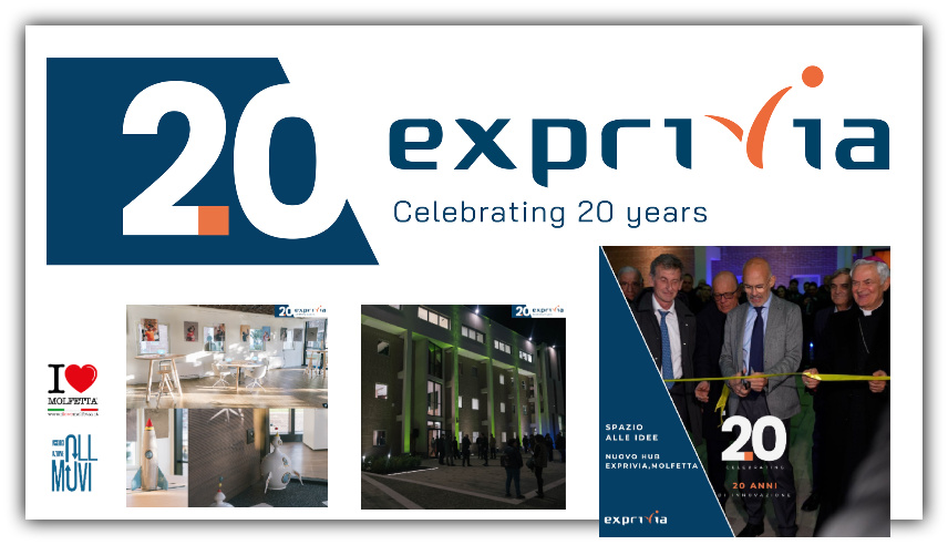 A Molfetta Exprivia celebra il ventesimo anniversario dalla nascita del brand