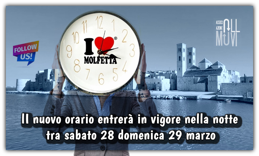 Cambio orario: dovremo spostare avanti la lancetta di 1 ora