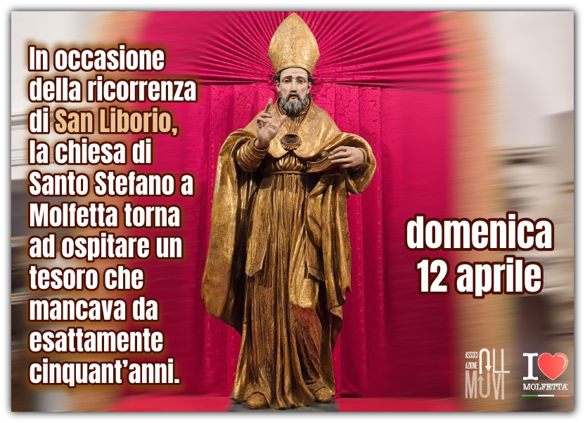 A Molfetta tra storia e devozione: esposta la statua di San Liborio A Molfetta tra storia e devozione: esposta la statua di San Liborio