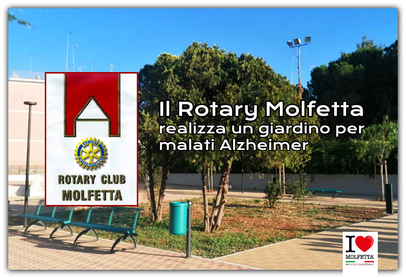 Il Rotary Molfetta realizza un giardino per malati Alzheimer