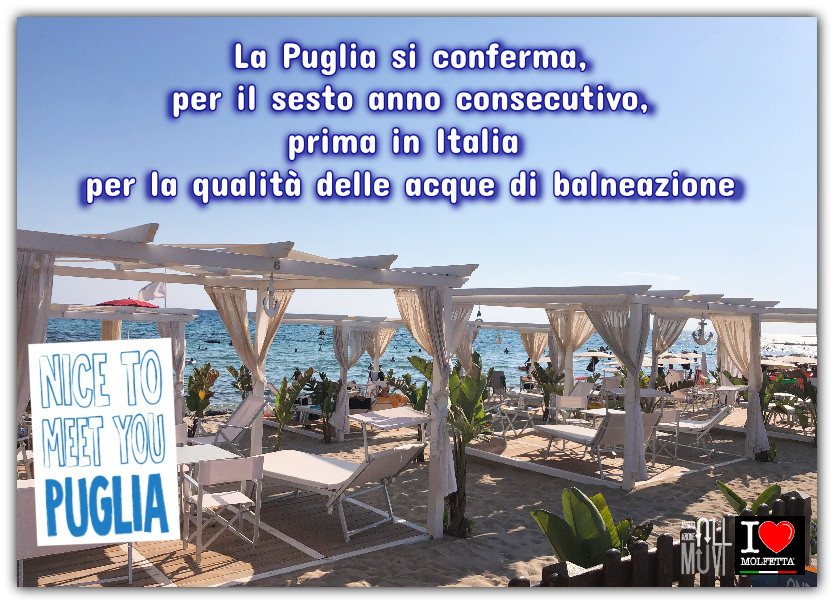 Puglia prima in Italia per la qualita' del mare: turismo in crescita