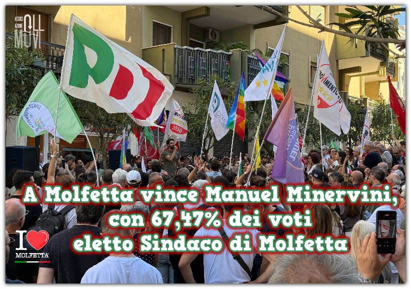Manuel Minervini, 36 anni, eletto Nuovo Sindaco di Molfetta