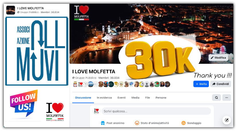 I Love Molfetta: the heart that connects the world 30k Follower group fb I Love Molfetta: the heart that connects the world 30k Follower group fb