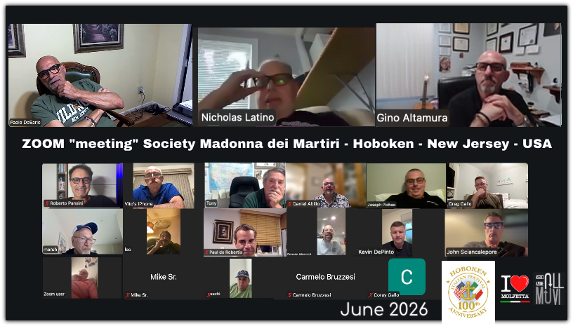 Society MDM Hoboken : 100th Anniversary zoom meeting Society MDM Hoboken : 100th Anniversary zoom meeting