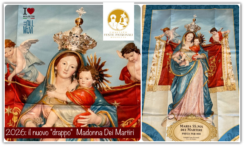 I nuovi drappi della Madonna dei Martiri: il simbolo che veste la citta' di devozione
