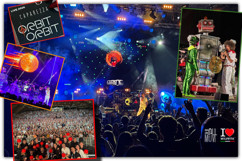 Caparezza, uno spettacolo scenografico che incanta: sold out il concerto zero di Orbit Orbit