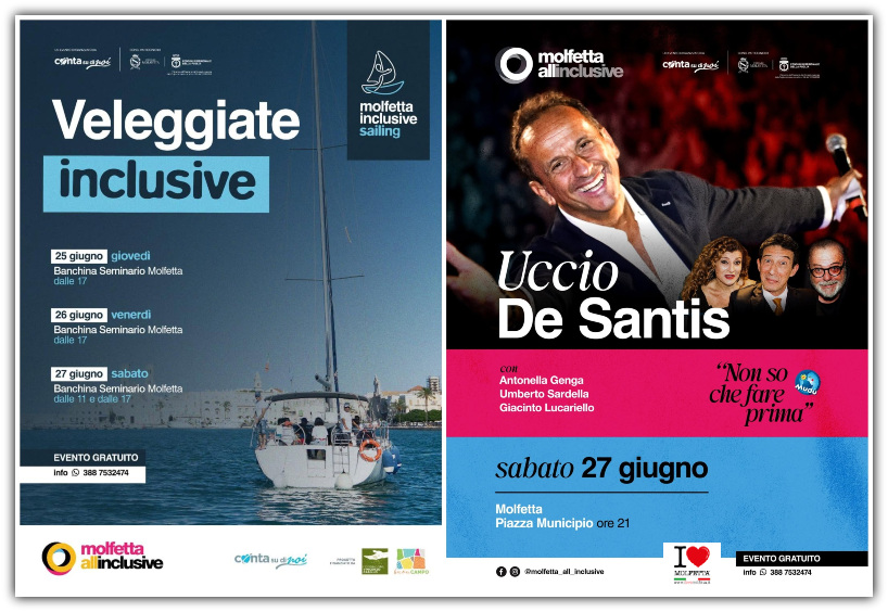 Molfetta Inclusive Sailing e Sabato sera arriva Uccio