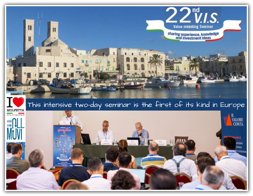 Value Investing Seminar 22nd edition in Puglia