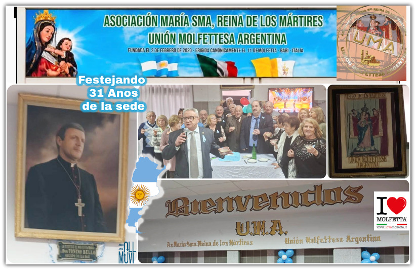 A Buenos Aires si festeggiano i 31 anni della sede UMA � Union Molfettese Argentina