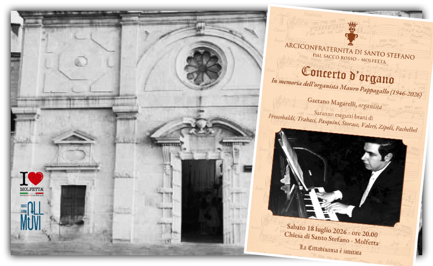 Aperture estive della chiesa confraternale di Santo Stefano a Molfetta Aperture estive della chiesa confraternale di Santo Stefano a Molfetta