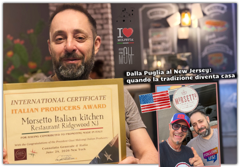 Dalla Puglia al New Jersey: il Morsetto Italian Kitchen Dalla Puglia al New Jersey: il Morsetto Italian Kitchen