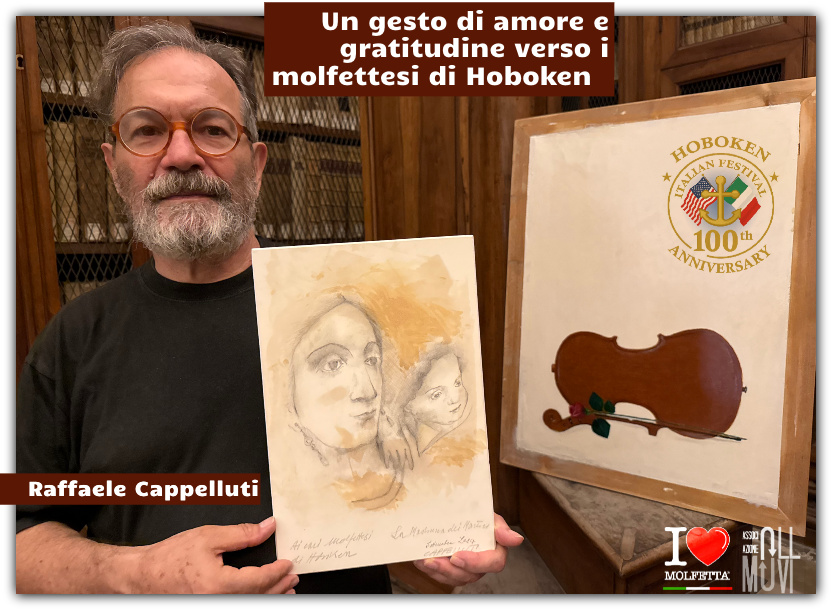 Un omaggio di Raffaele Cappelluti artista molfettese per la comunita' di Hoboken 