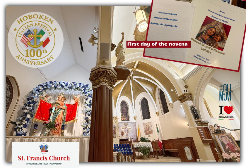Ad Hoboken, in America, e' iniziata la novena in onore della Madonna dei Martiri