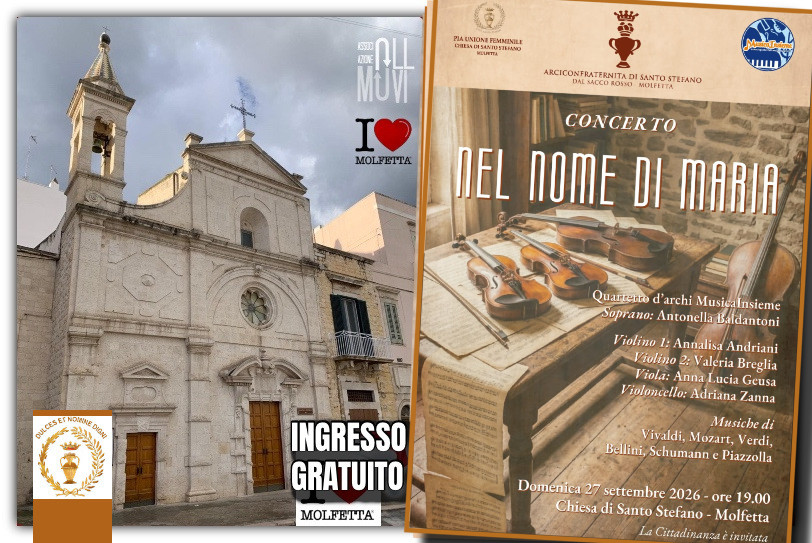 Nel nome di Maria: musica e spiritualità nel cuore di Molfetta Nel nome di Maria: musica e spiritualità nel cuore di Molfetta