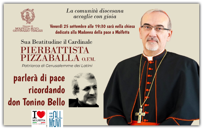 Il Cardinale Pizzaballa a Molfetta: una riflessione sulla pace nel segno di don Tonino Bello