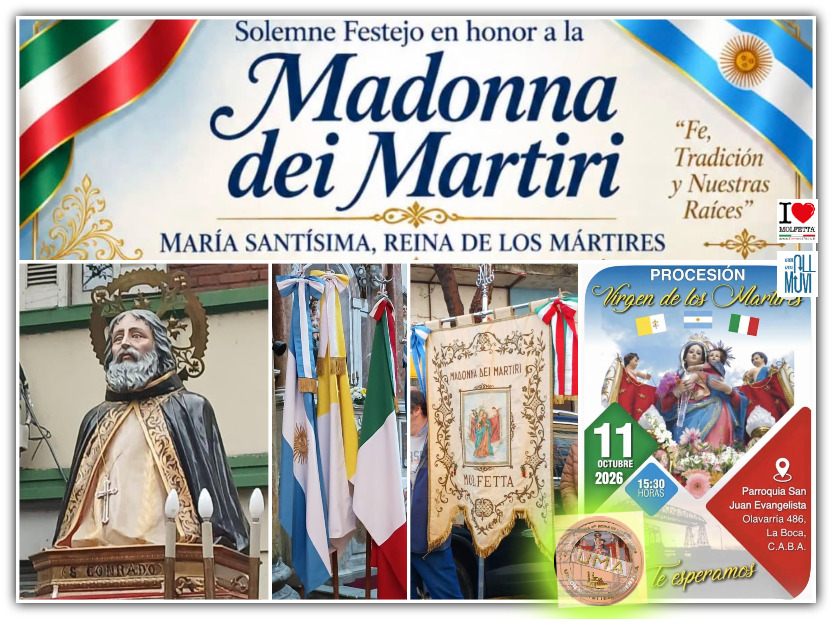 Argentina, Buenos Aires, La Boca: la Madonna dei Martiri es una fiesta hermosa 