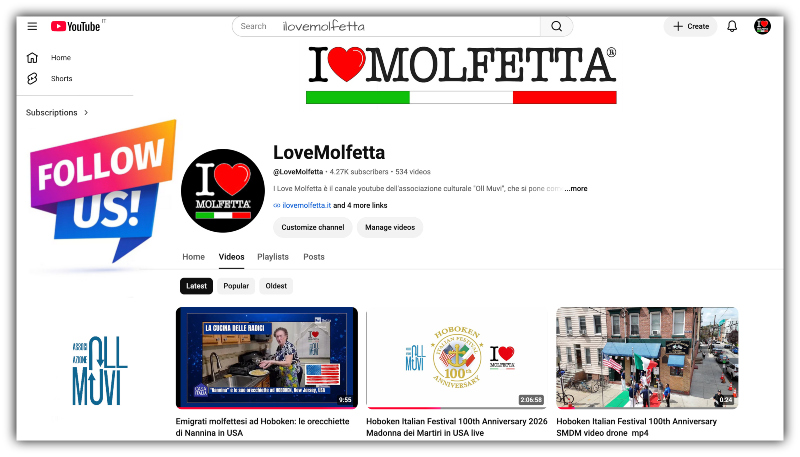 I Love Molfetta: YouTube Channel