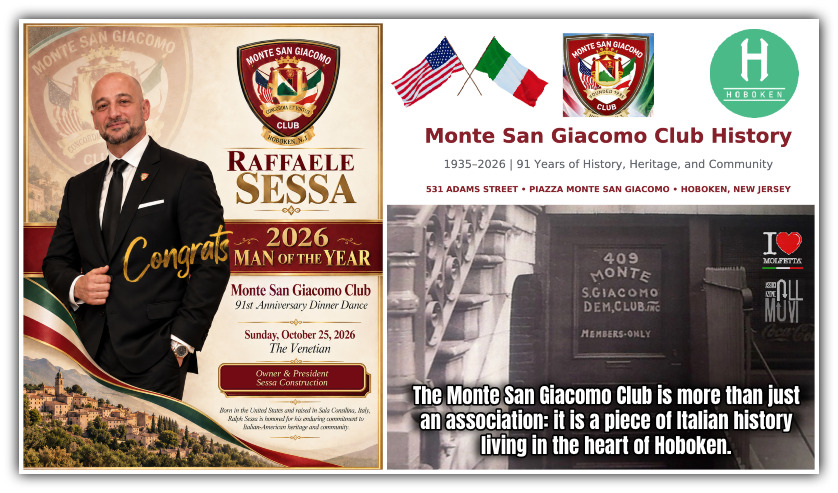Club Monte San Giacomo: storia di radici e comunita' tra Hoboken e Italia